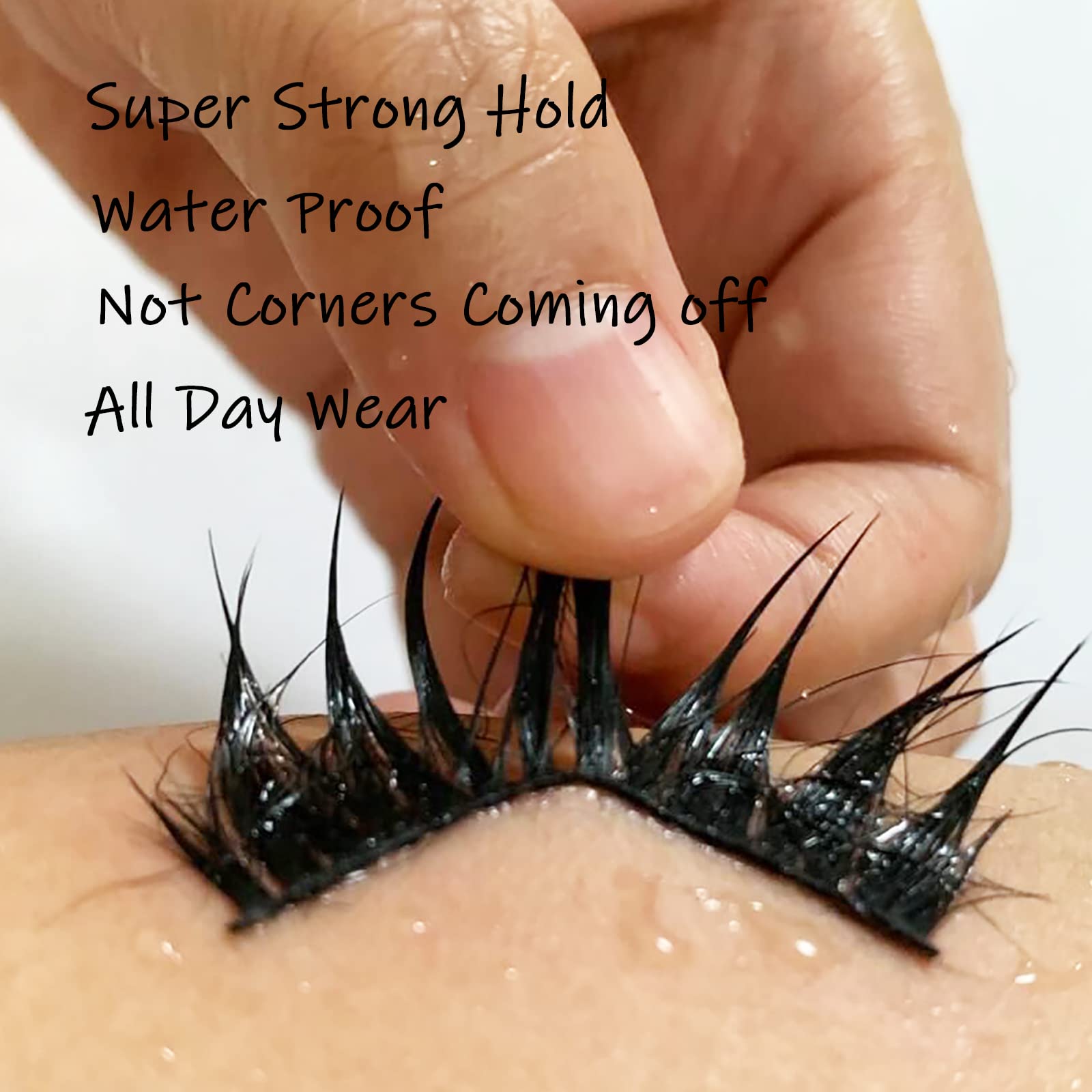 CMNRO waterproof lash glue keeps lashes in place through moisture.