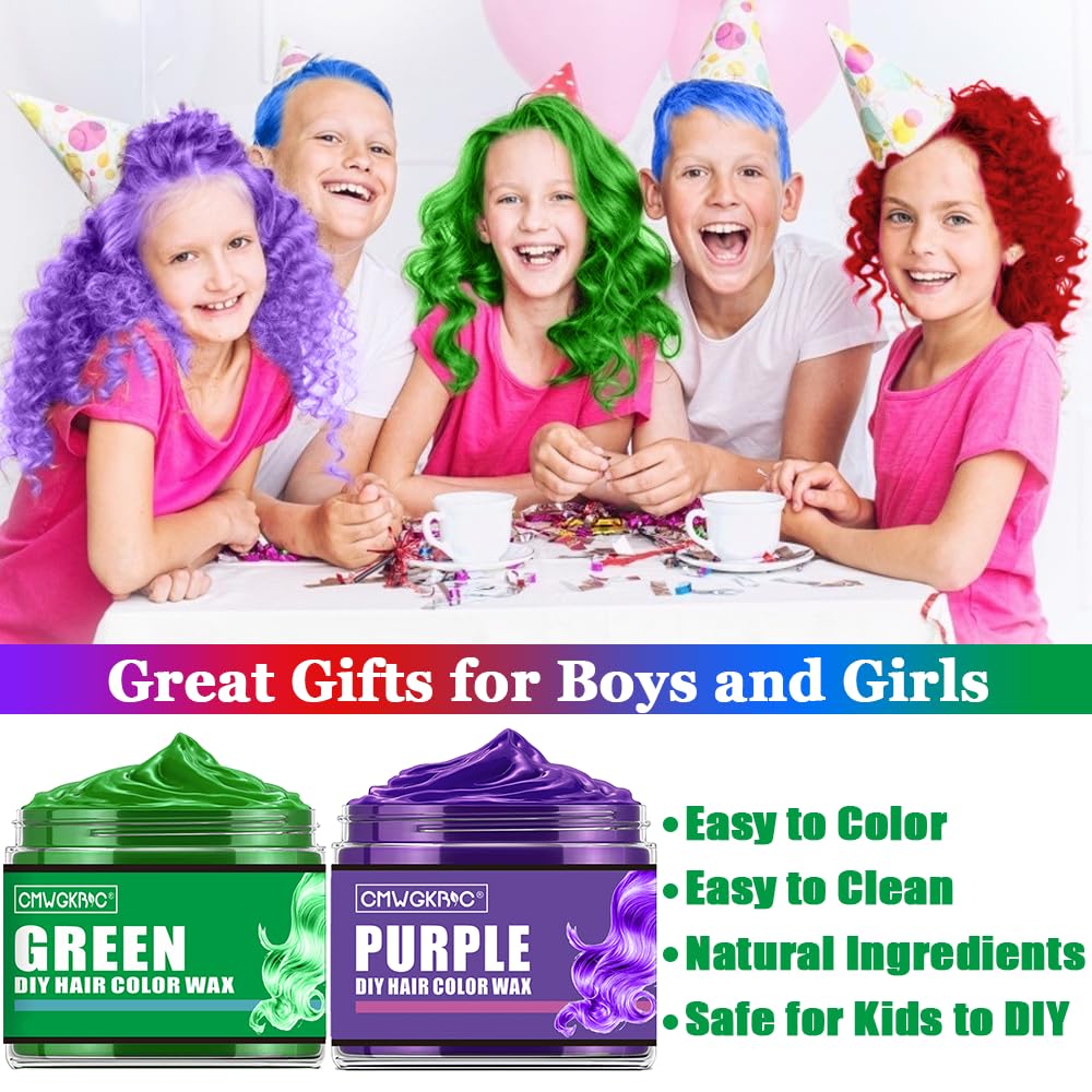 CMWGKBC four colors hair color blue applied for a quick color pop