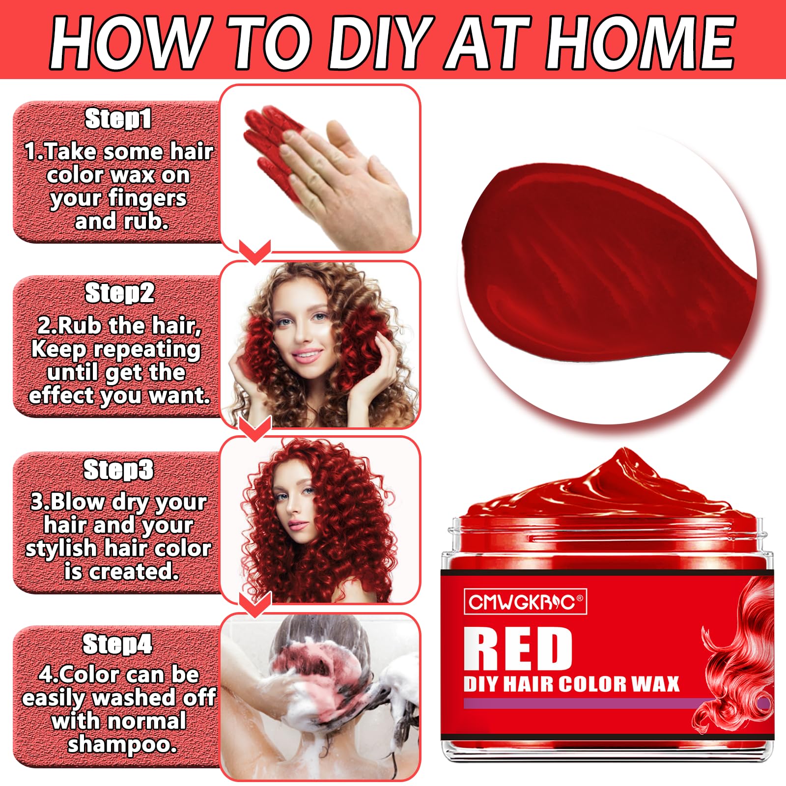 CMWGKBC party-ready hair color wax for events and celebrations