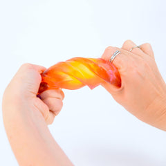 CMY Cubes PolySquish shell and core: tactile satisfaction as colors blend with each squeeze.