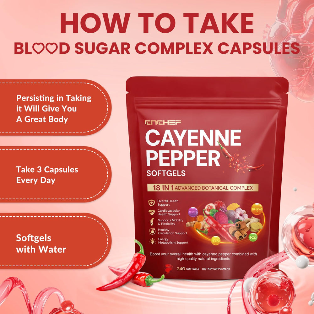 CNCHEF Cayenne Softgels box ready for gifting.