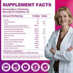 CNFHDI magnesium gummies 600mg bottle closeup, rich raspberry flavor for enjoyable daily intake.