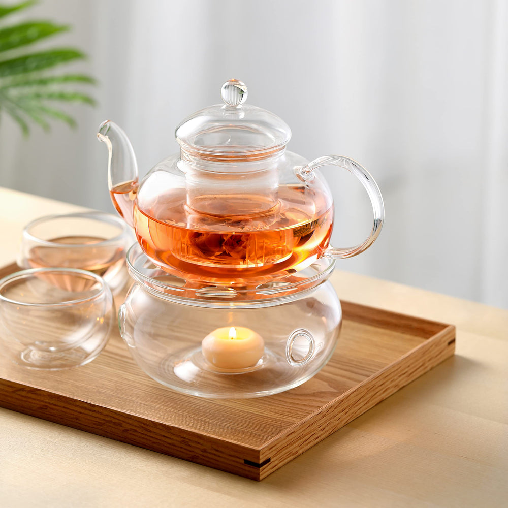 Ergonomic handle provides a comfortable grip when pouring.