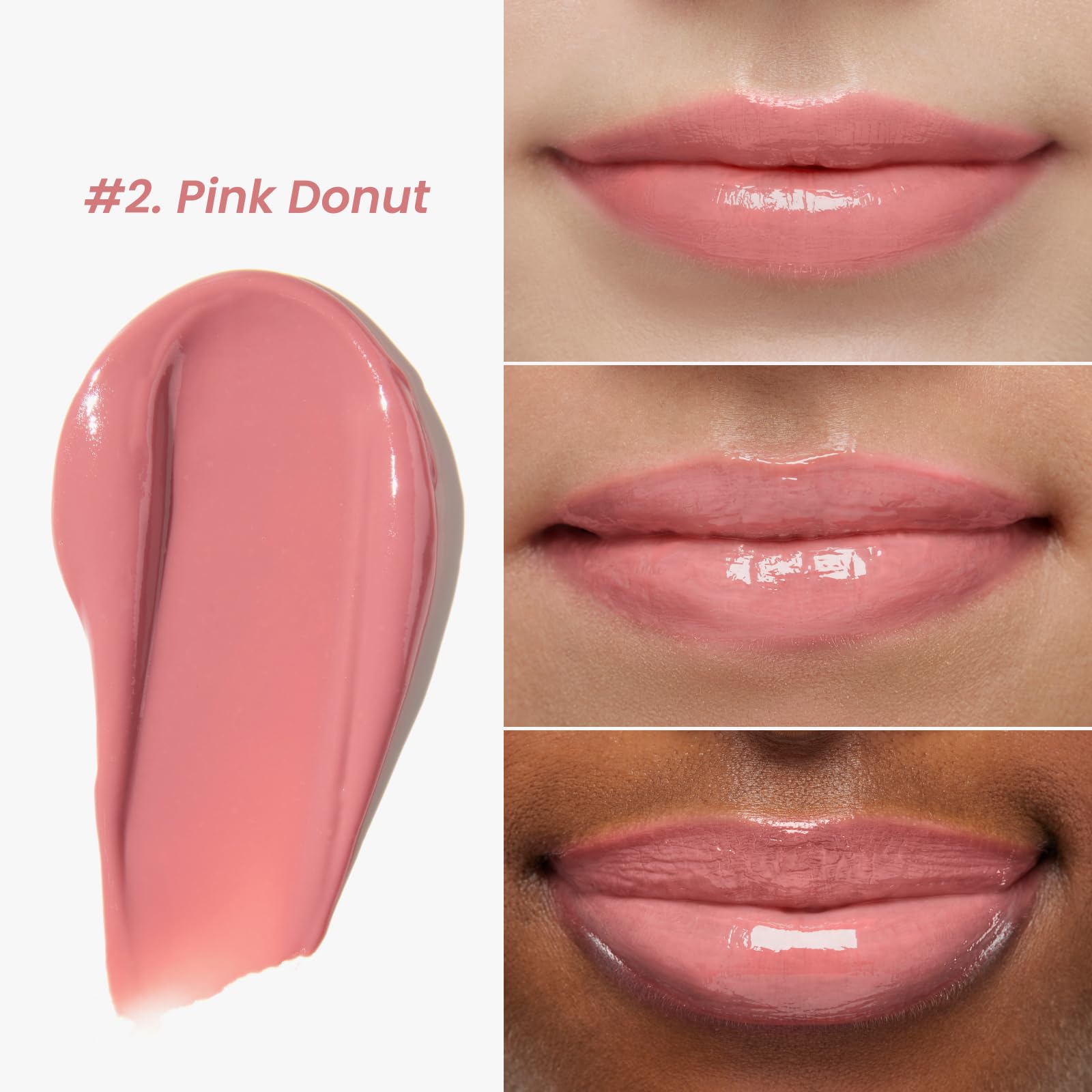 CNP Propolis Jelly Lipcerin 02 Pink Donut hydration glow on lips