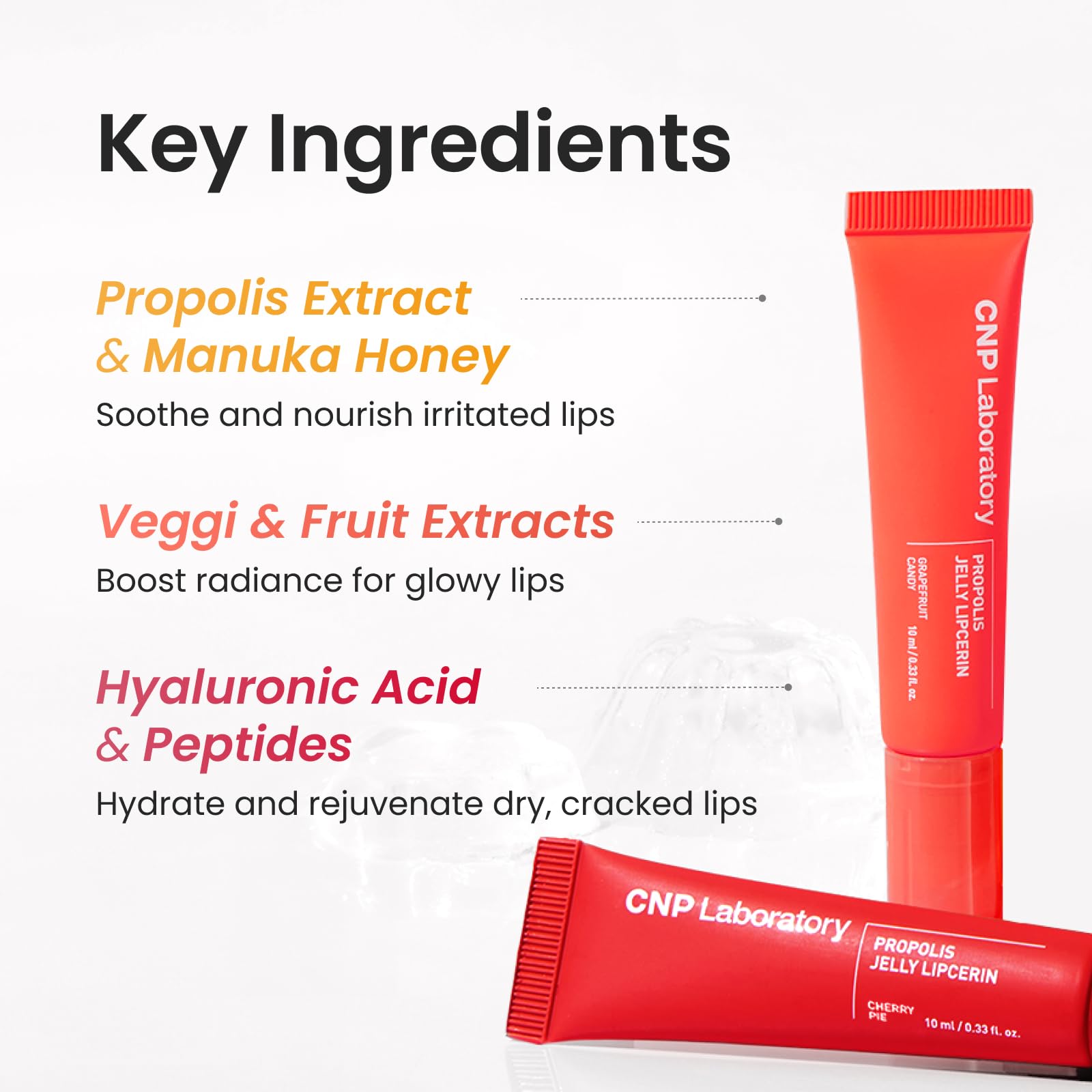CNP Propolis Jelly Lipcerin 02 Pink Donut hyaluronic acid for lasting moisture