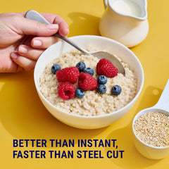 Coach's Oats heart-healthy oats ready to fuel a balanced morning.