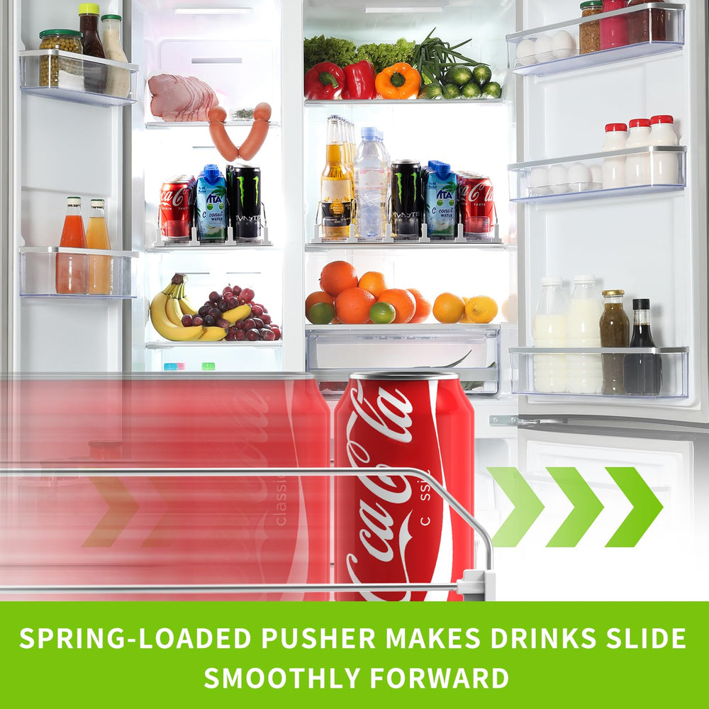Coanto soda can dispenser front view shows streamlined, space-saving design.