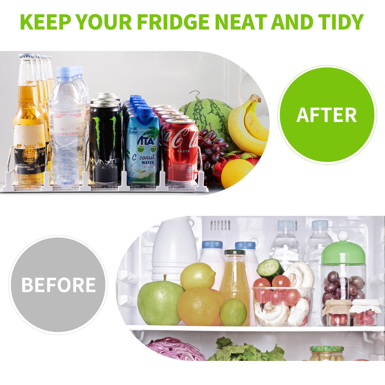 Coanto can dispenser side view highlights compact footprint for tight shelves.