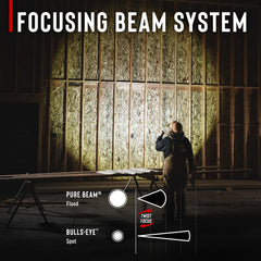 Coast G60R with twist focus optic for flood and spot beams.