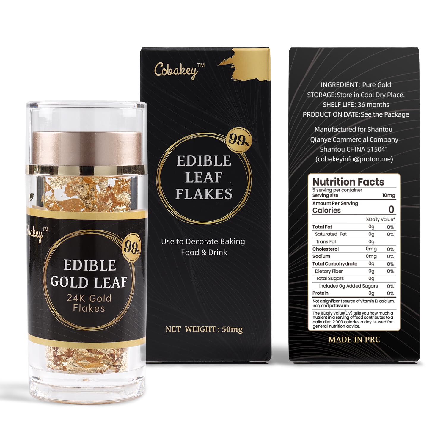 Cobakey art and craft uses gold leaf for luxe accents.