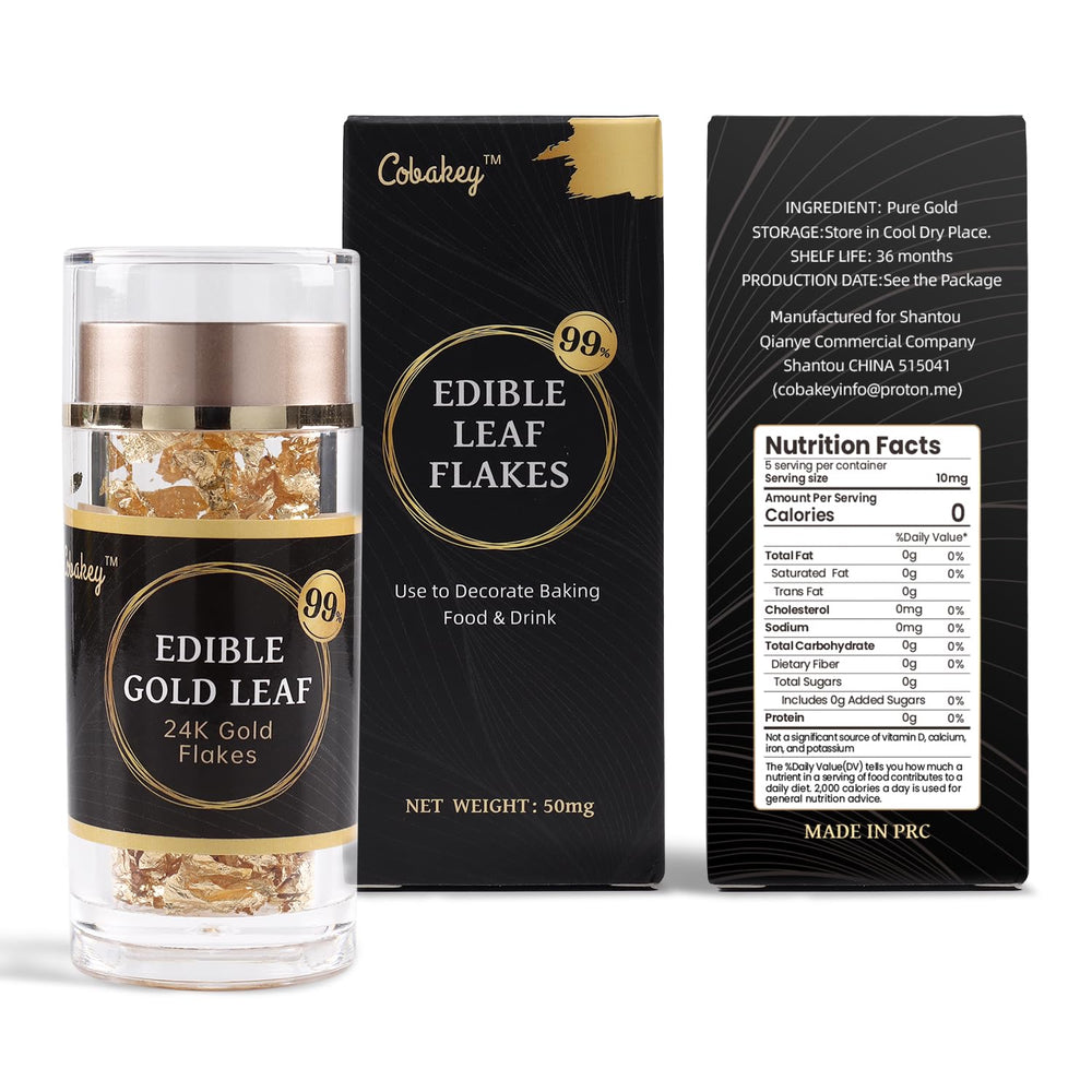 Cobakey art and craft uses gold leaf for luxe accents.
