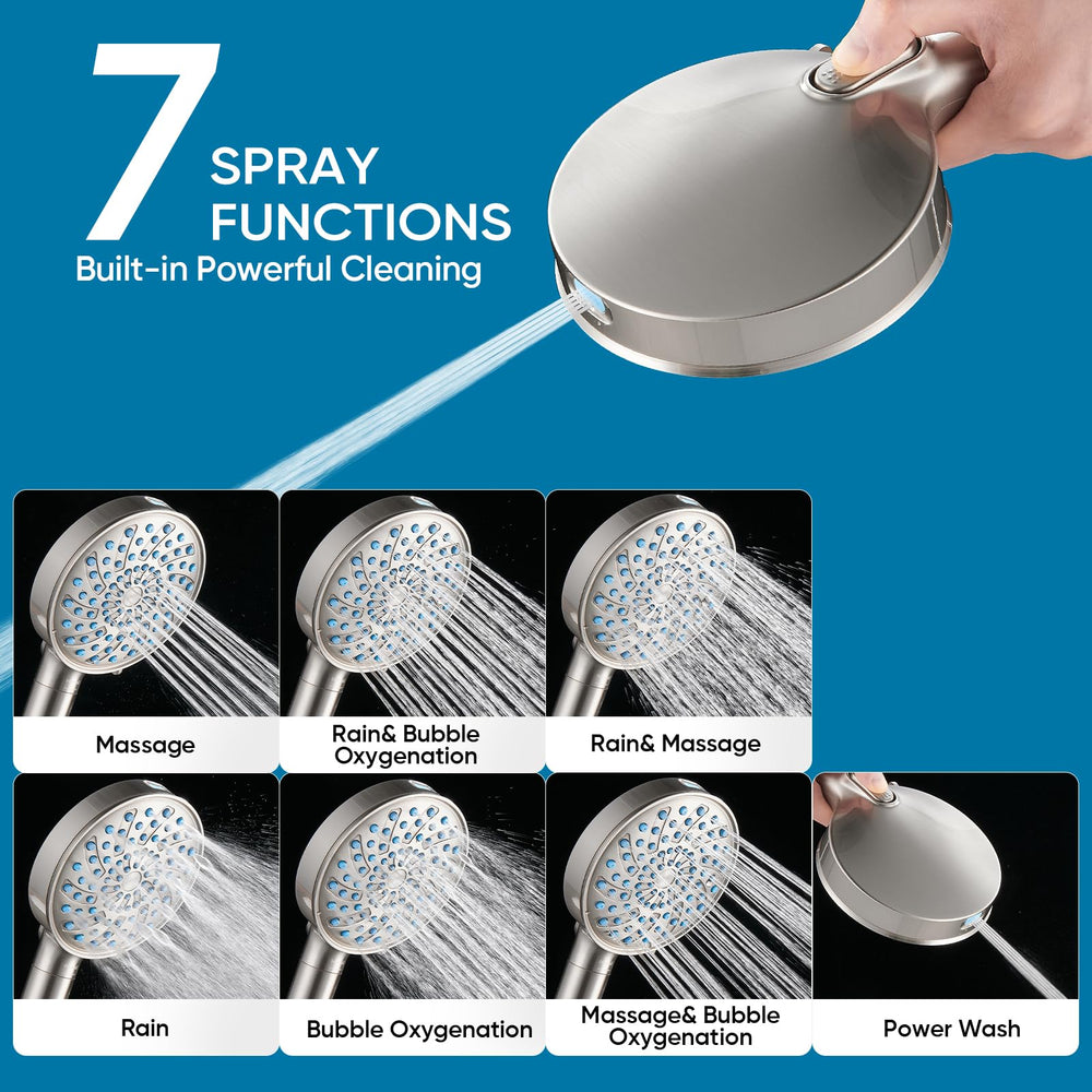 Cobbe chlorine-removal filter softens water for hair and skin.