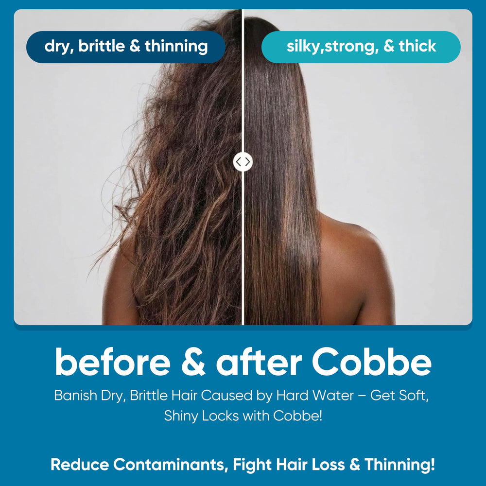 Cobbe filtration media with KDF-55 and calcium sulfite improves water feel.