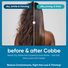 Cobbe filtration media with KDF-55 and calcium sulfite improves water feel.
