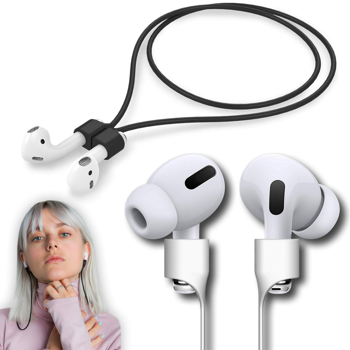 cobcobb Ultra Strong Magnetic AirPods Strap main view showcases secure anti-lost design