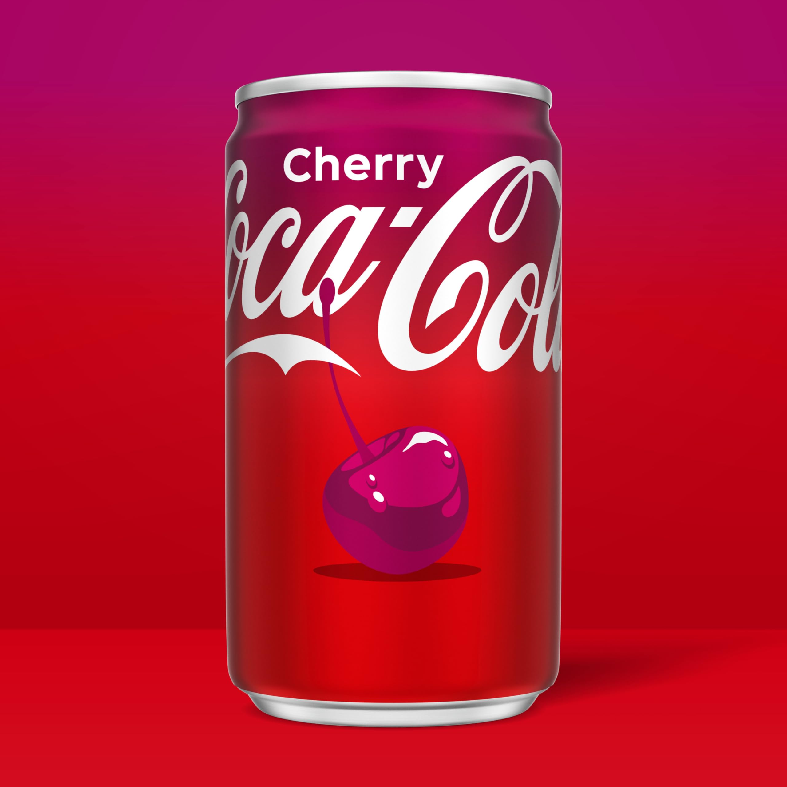 Coca-Cola Cherry can on the go for quick, upbeat refreshment.