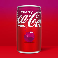 Coca-Cola Cherry can on the go for quick, upbeat refreshment.