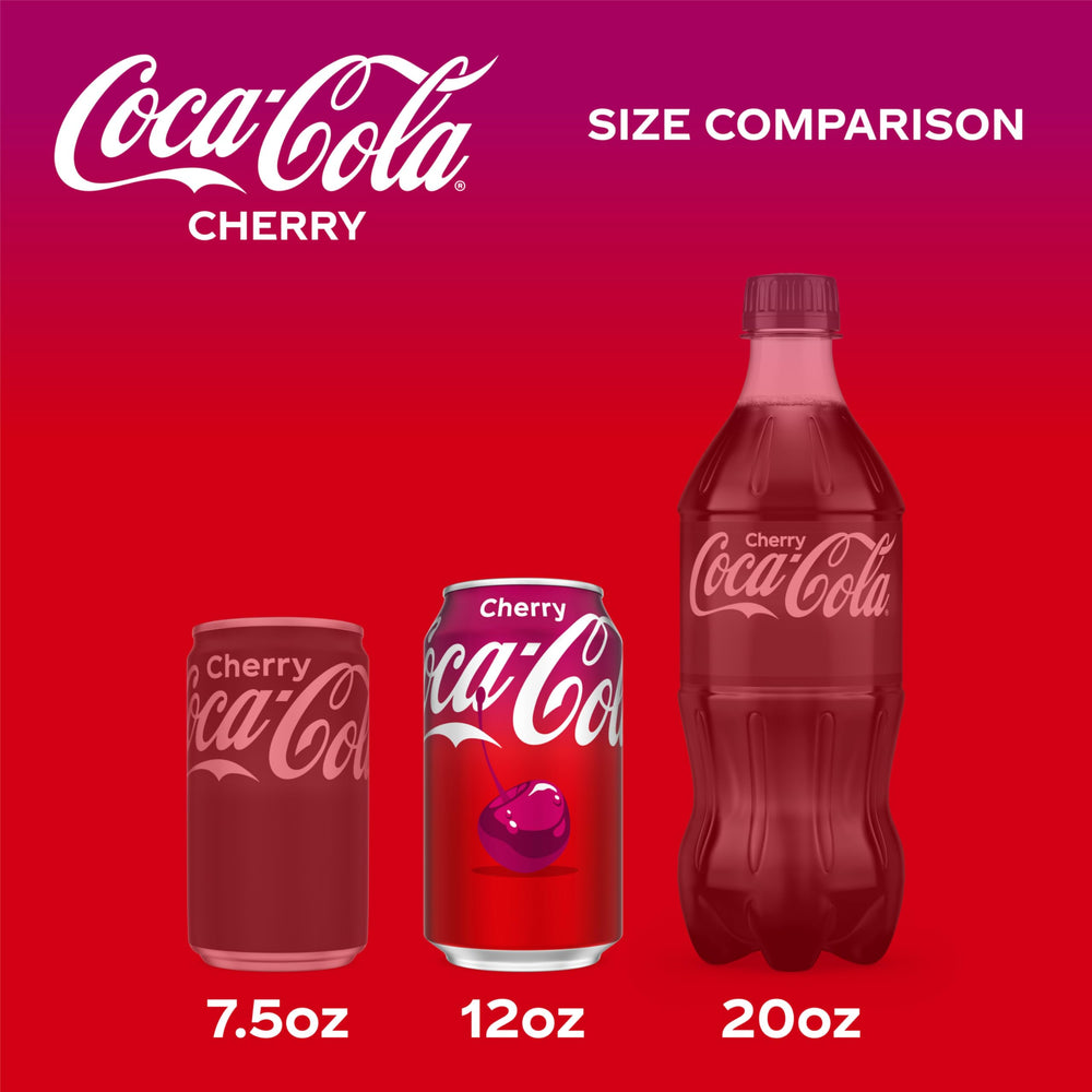 Coca-Cola Cherry Coke beside a meal, highlighting flavorful pairing.