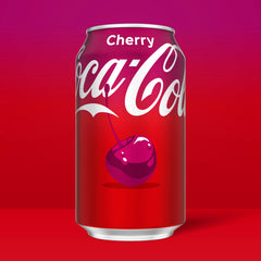 Coca-Cola Cherry Coke 12-pack cans, ideal for gatherings.