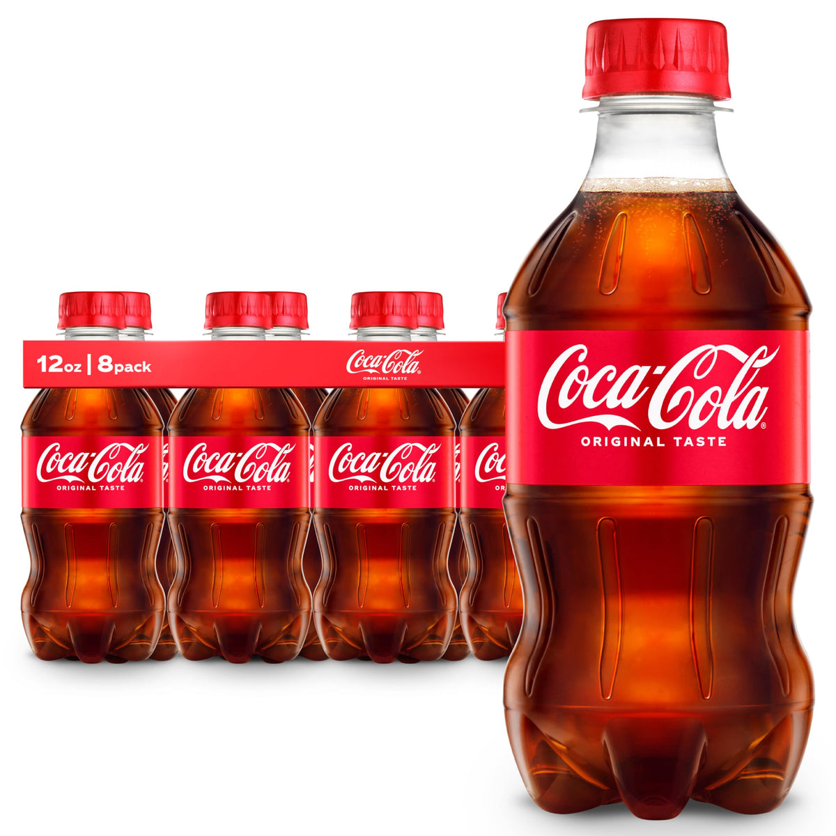 Coca-Cola Original Taste bottle with iconic label for refreshing moments.