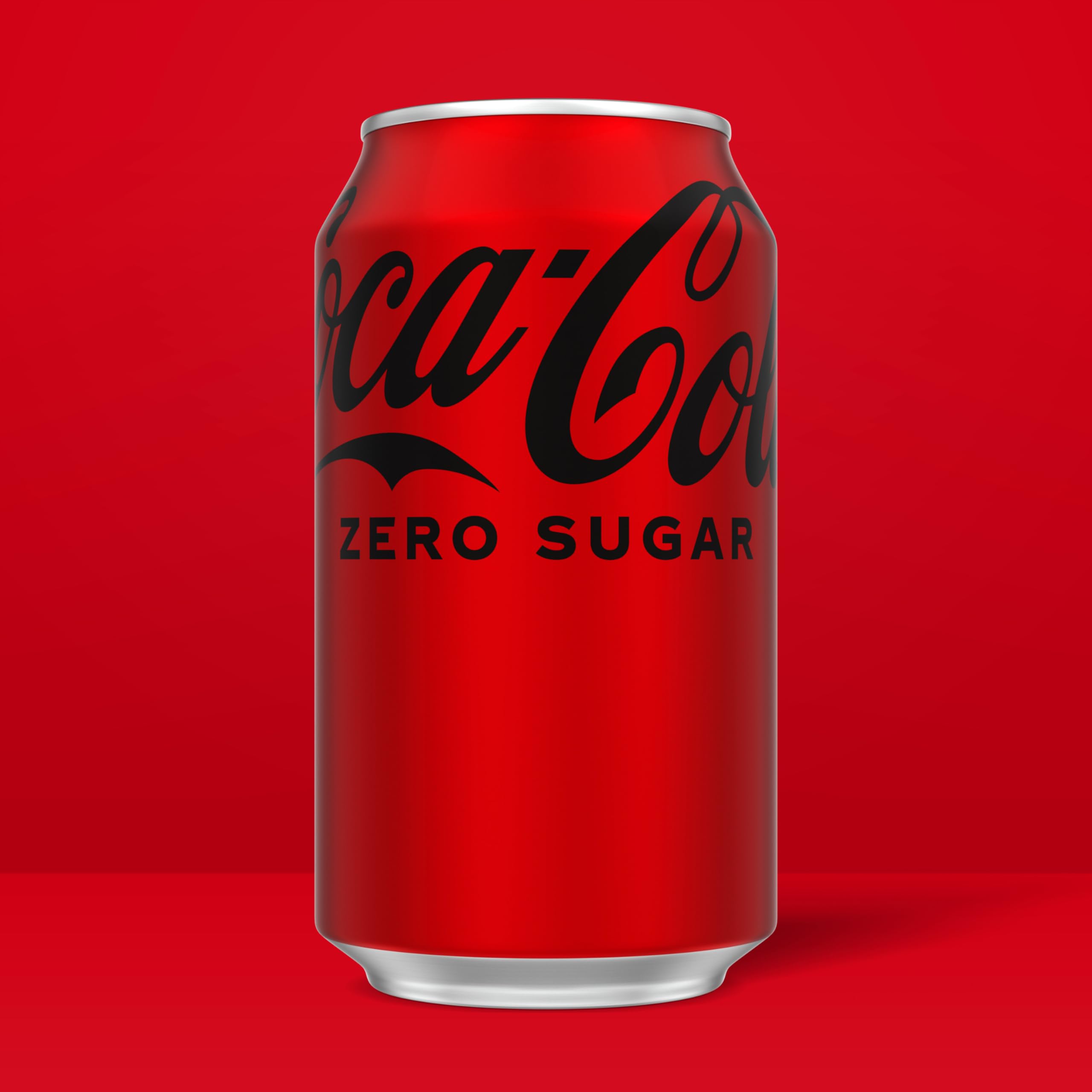 Coca-Cola Zero 12oz can pour into glass showing refreshing fizz, great with meals.