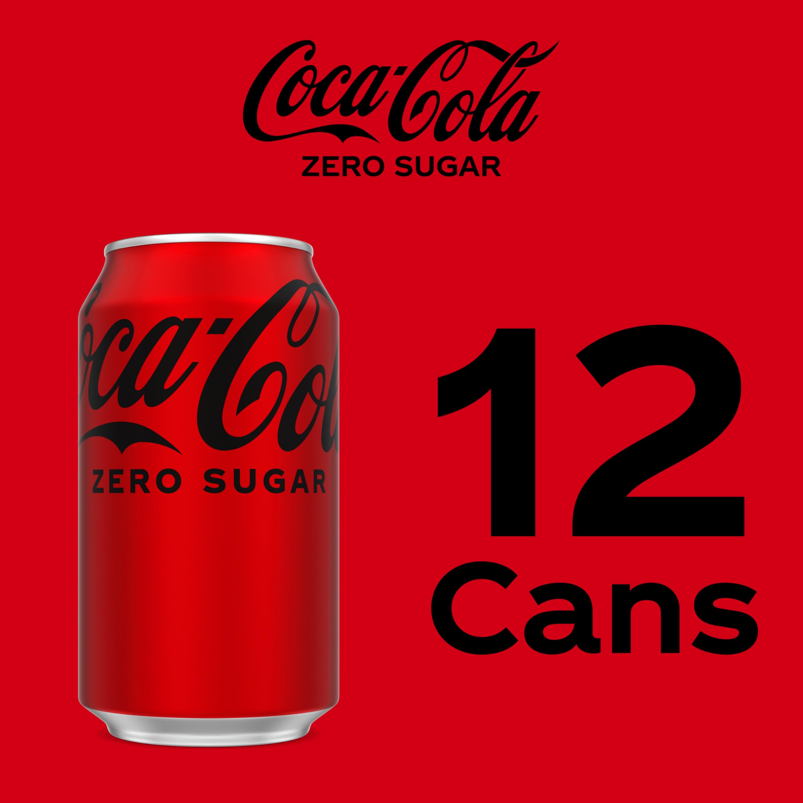 Coca-Cola Zero 12oz pack back view showing 12-pack convenience.