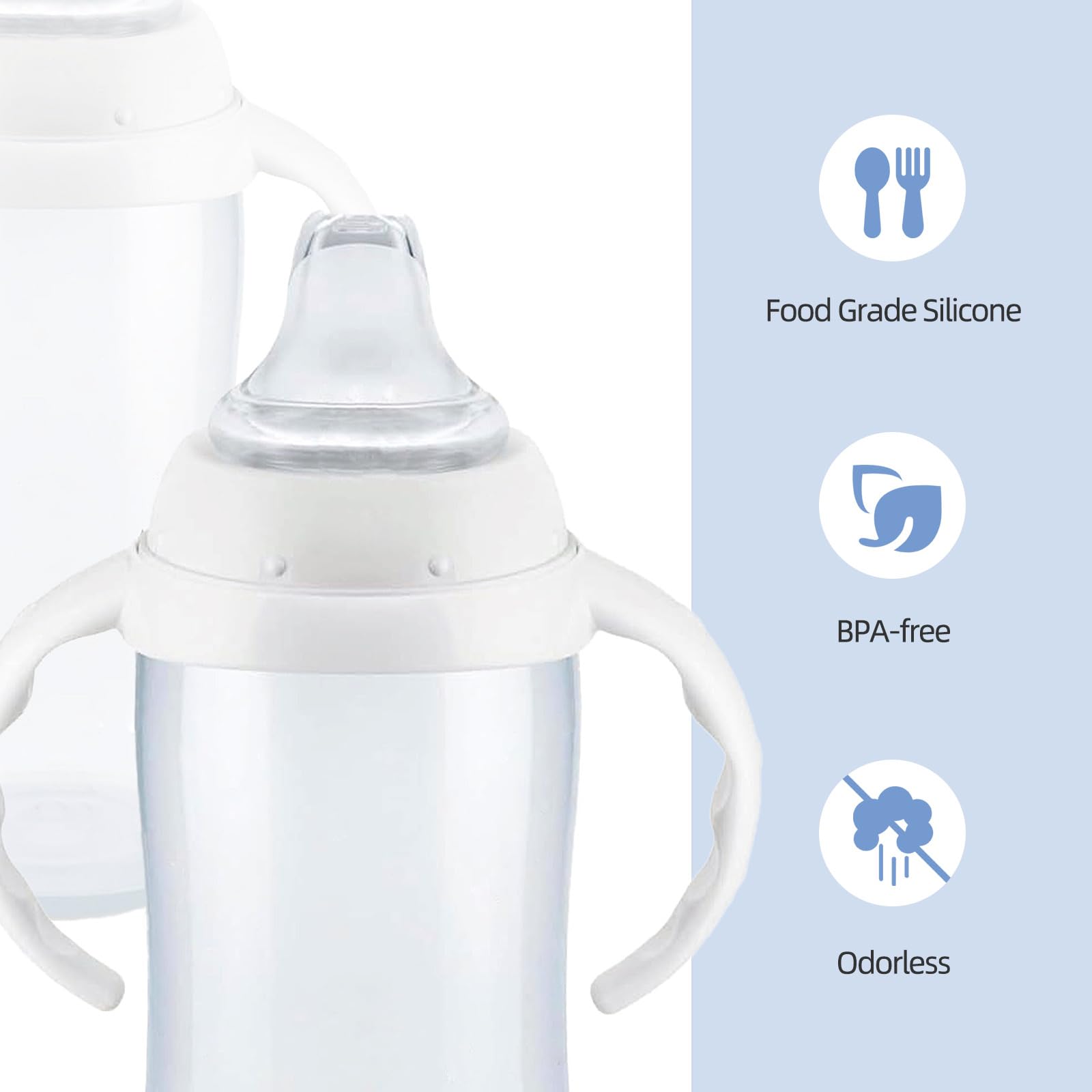 COCGVEL dishwasher-safe silicone spout is easy to clean and reuse