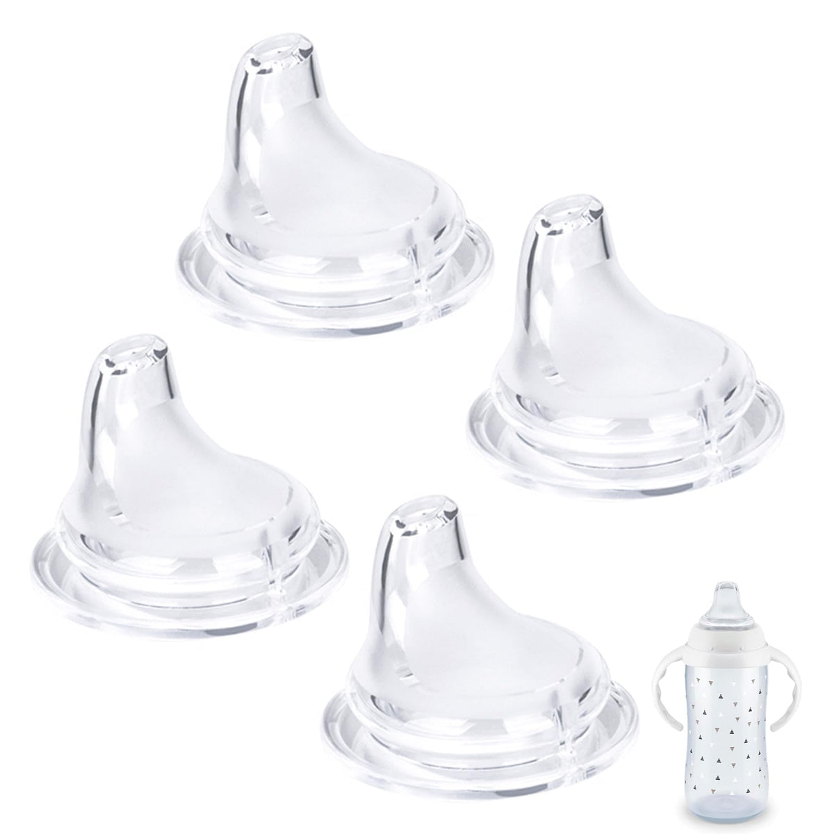 COCGVEL replacement silicone spout fits NUK Learner Cup for smooth, mess-free drinking