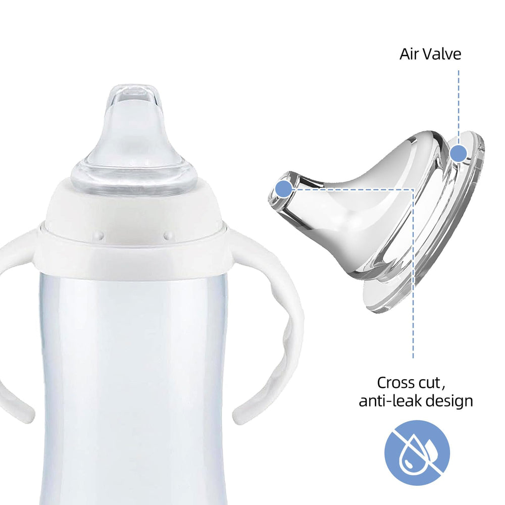 COCGVEL soft silicone spout soothes little mouths during cup transitions