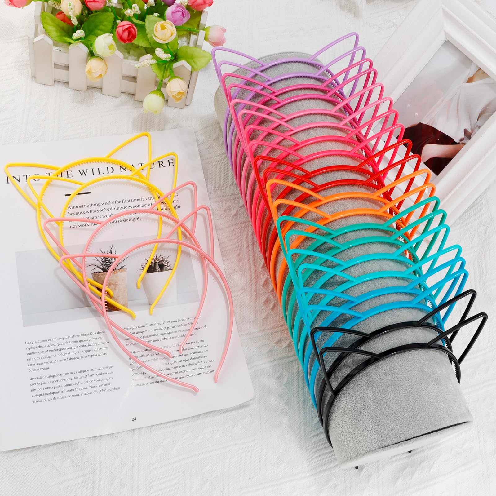 COCIDE party costume accessory cat ears headbands for girls and women