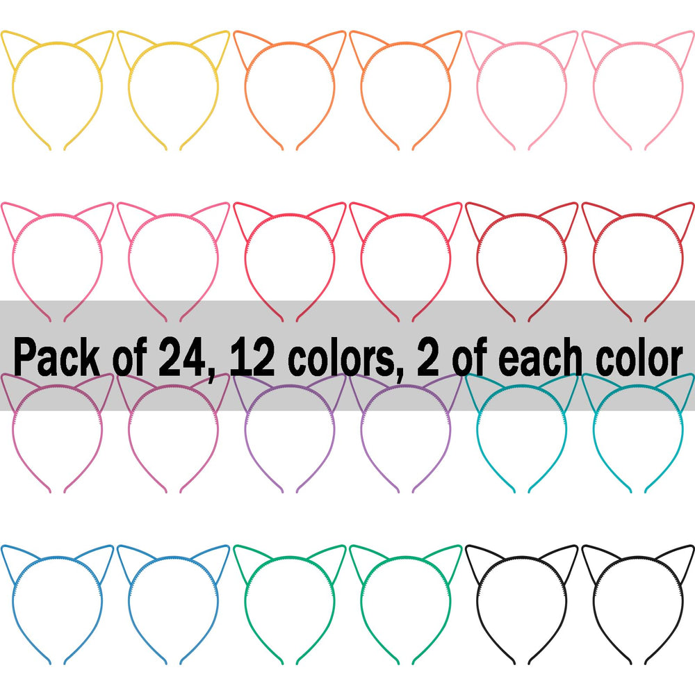 COCIDE colorful cat ears headbands suitable for Halloween and cosplay