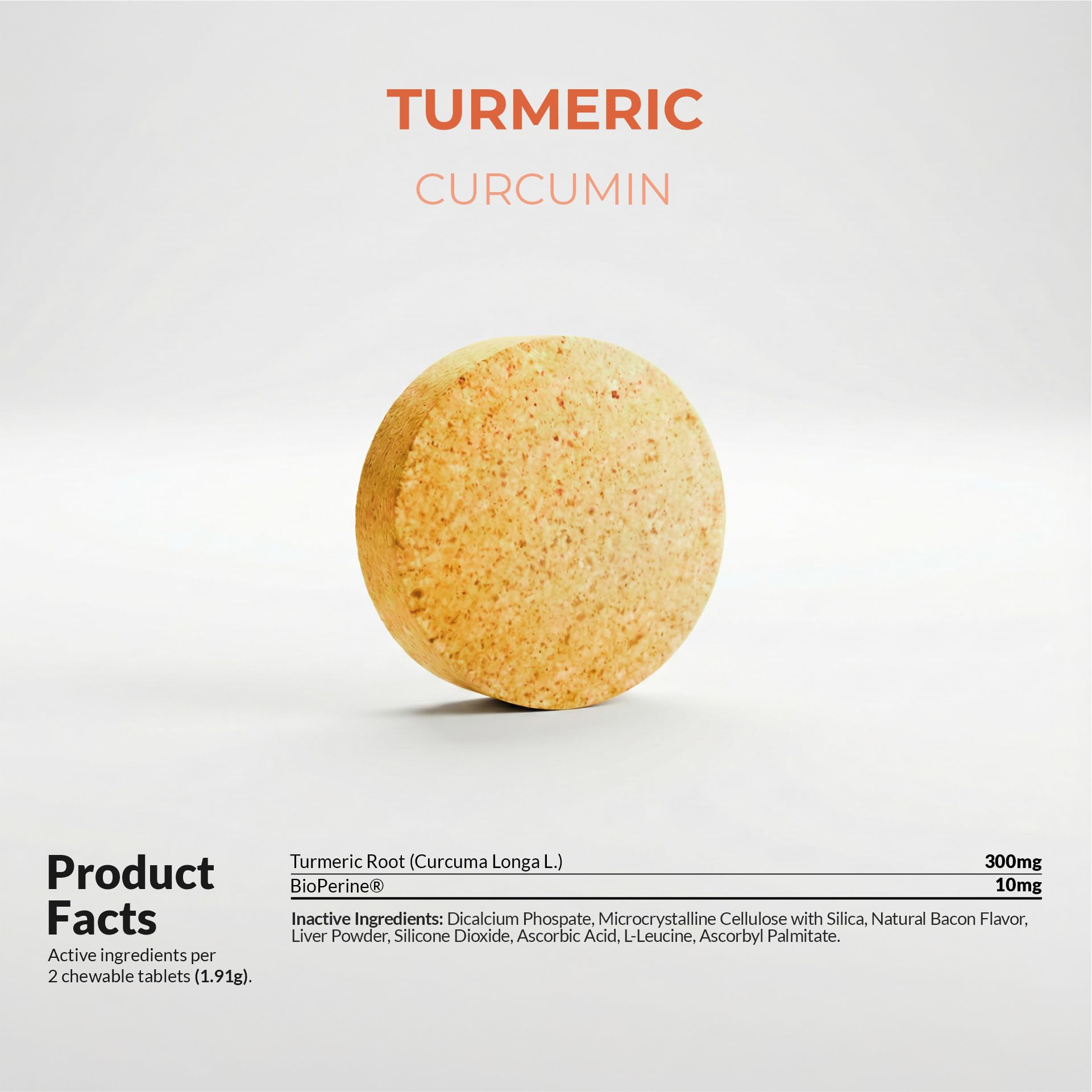 Coco and Luna turmeric dogs made in usa label communicates quality and safety.