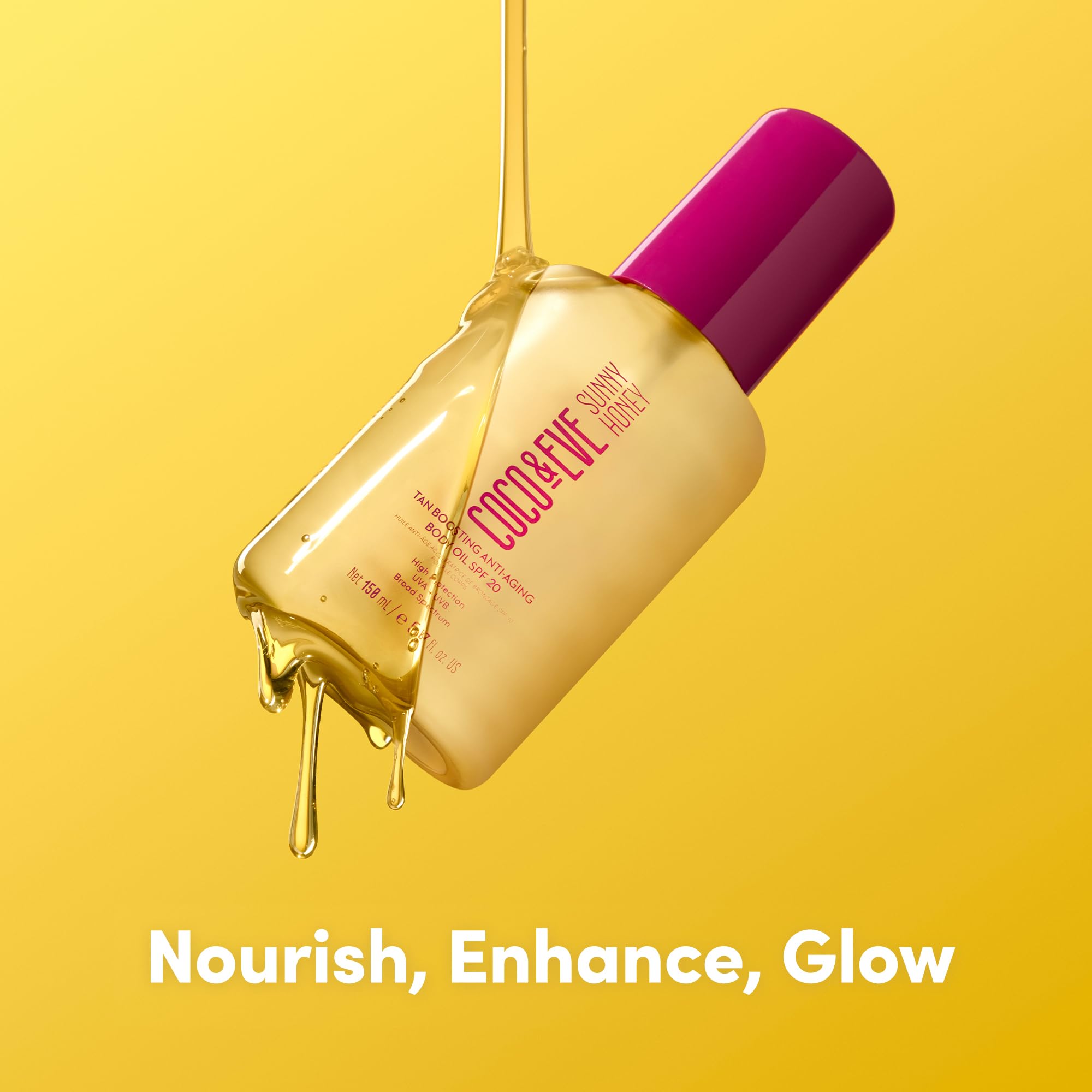 Coco & Eve tan-boosting oil spray for easy outdoor application.