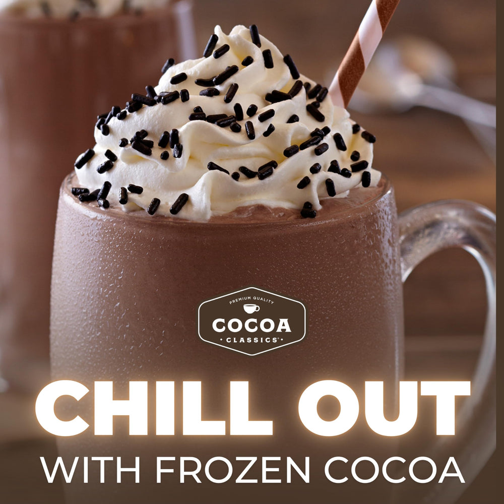 COCOA CLASSICS flavor variety pack includes vanilla, raspberry, caramel options.