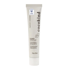 Cocokind Beginner Retinol Gel 1oz bottle showing a gentle nightly formula.