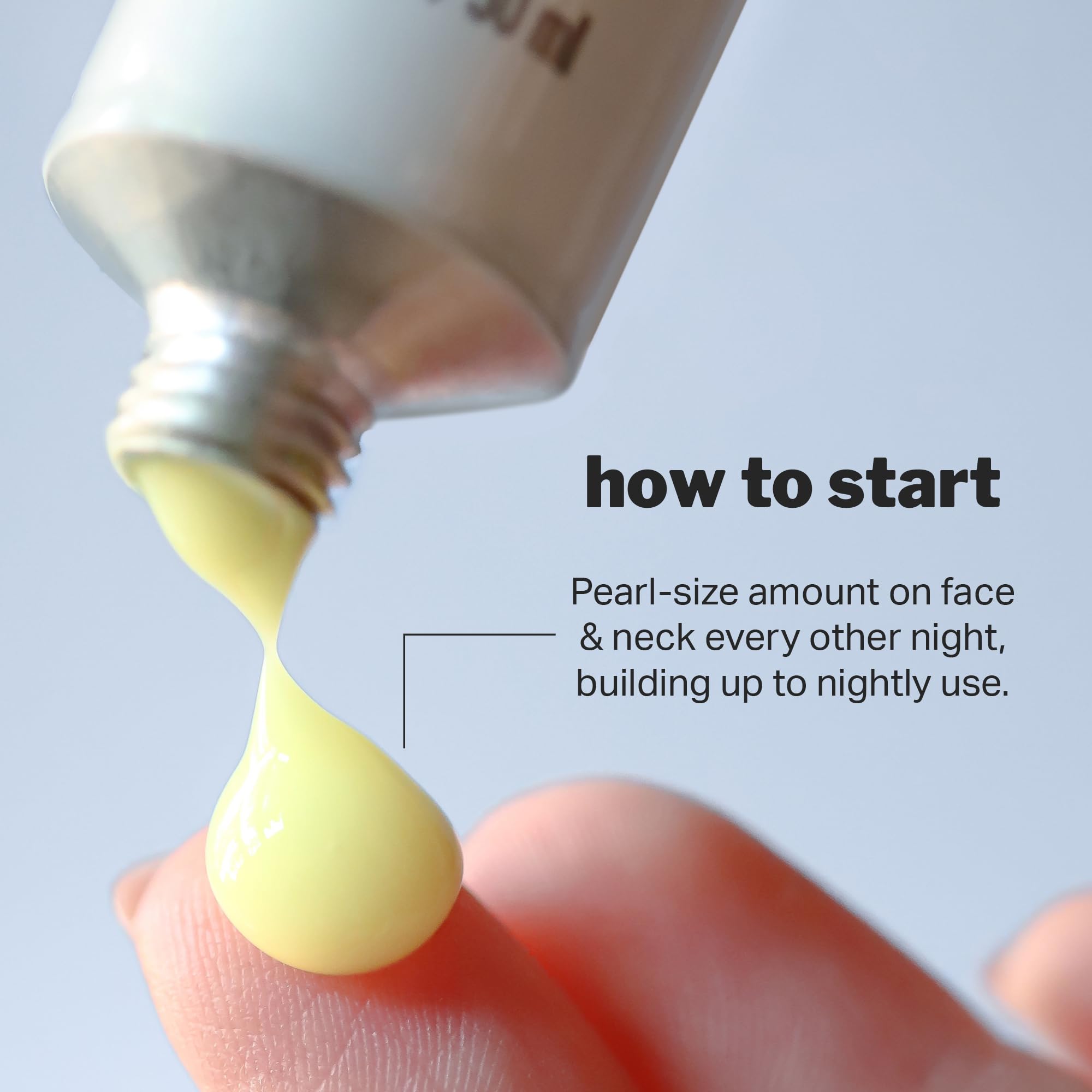 Cocokind Beginner Retinol Gel packaging and swatch highlighting Tri-Retinoid Comfort Complex.