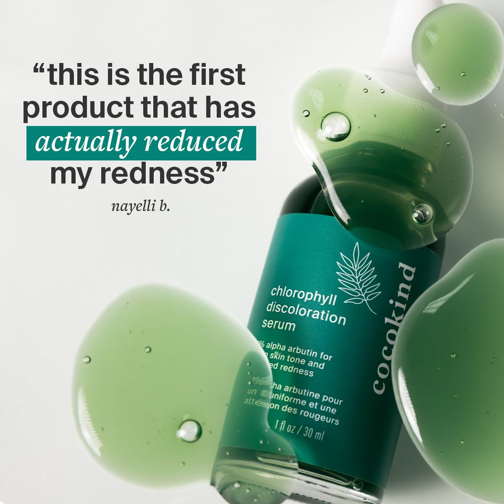 Cocokind Serum being applied with clean fingers as part of skincare steps