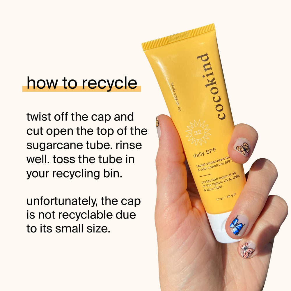 Cocokind Daily SPF 32 reef-safe packaging emphasizing mineral sunscreen