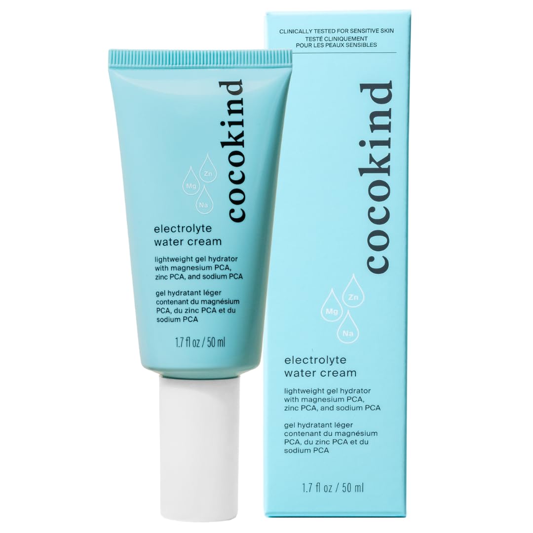 Cocokind Electrolyte Water Cream bottle delivering lightweight hydration for all skin types.