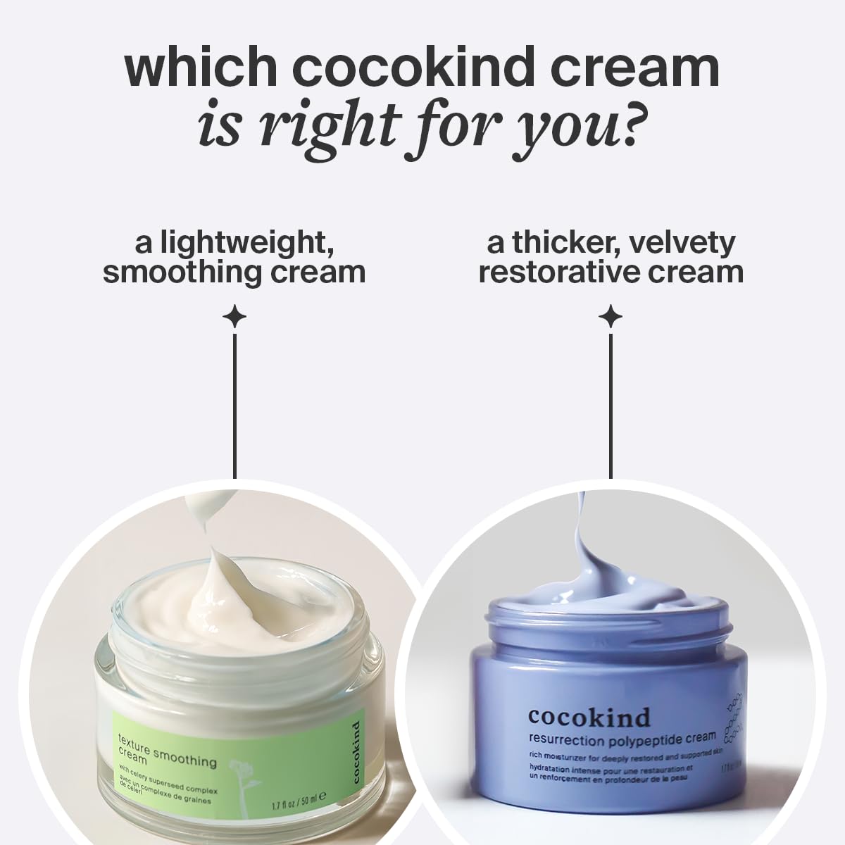 Cocokind Night routine use demonstrates a lightweight, nourishing cream for evenings