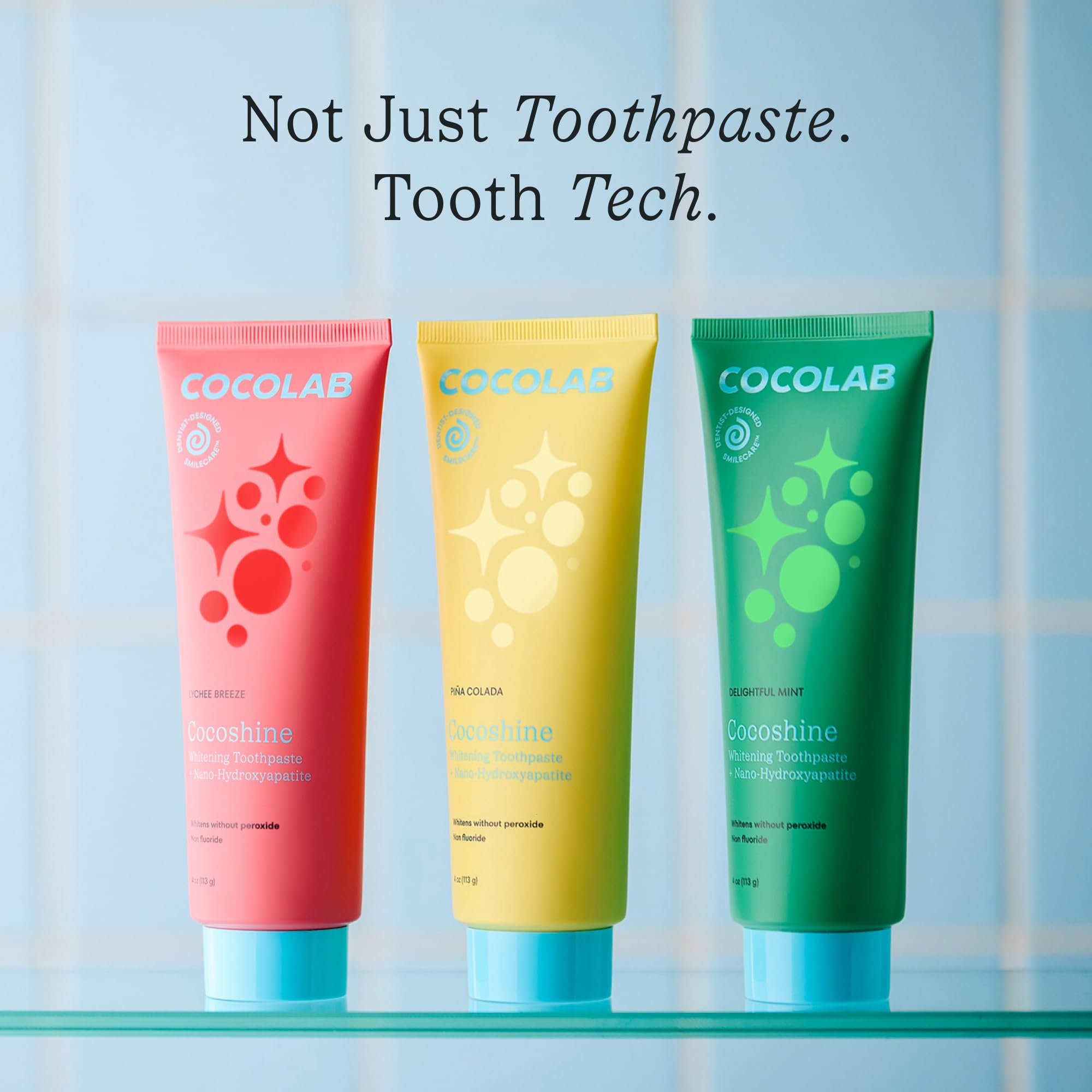 Cocolab Cocoshine recyclable tube packaging highlighting planet-friendly design.