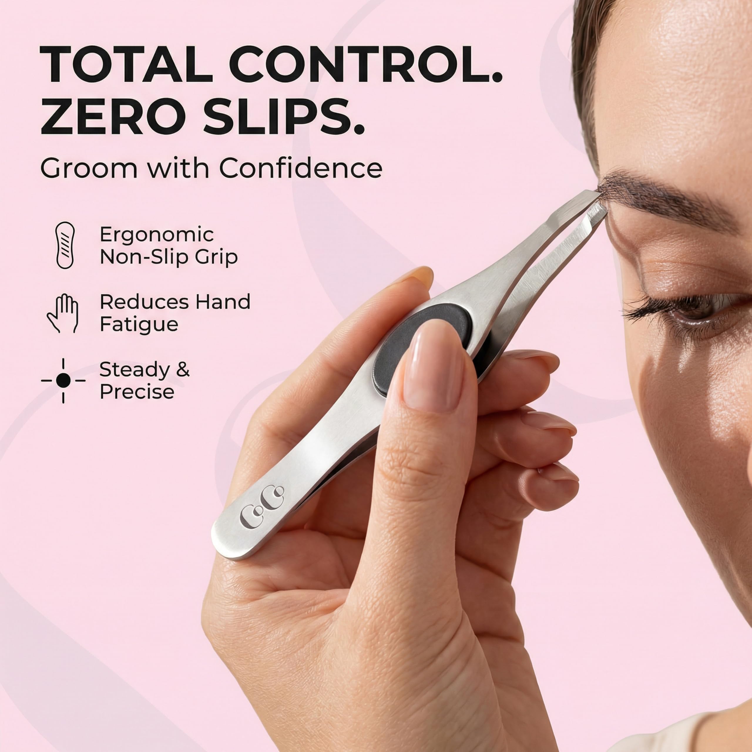 Coco's Closet brow shaping tool for stray hairs and fine root removal.