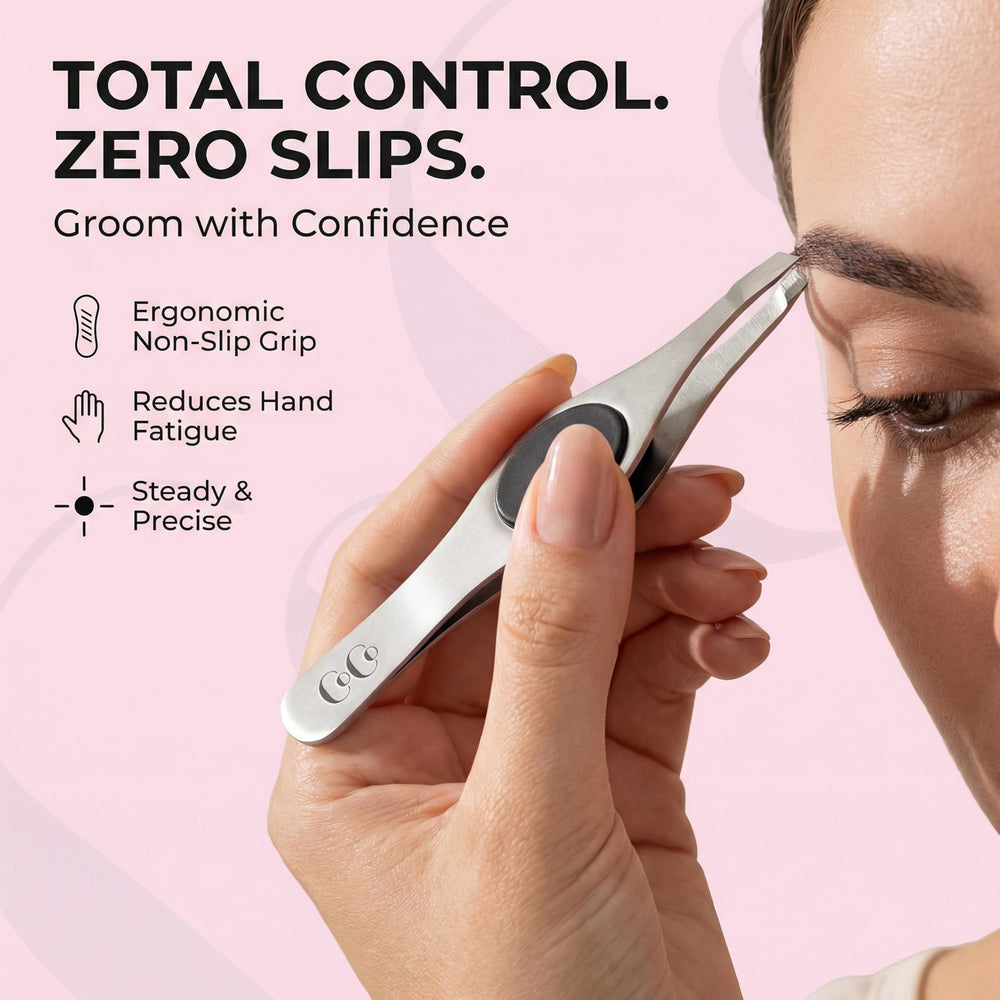 Coco's Closet brow shaping tool for stray hairs and fine root removal.