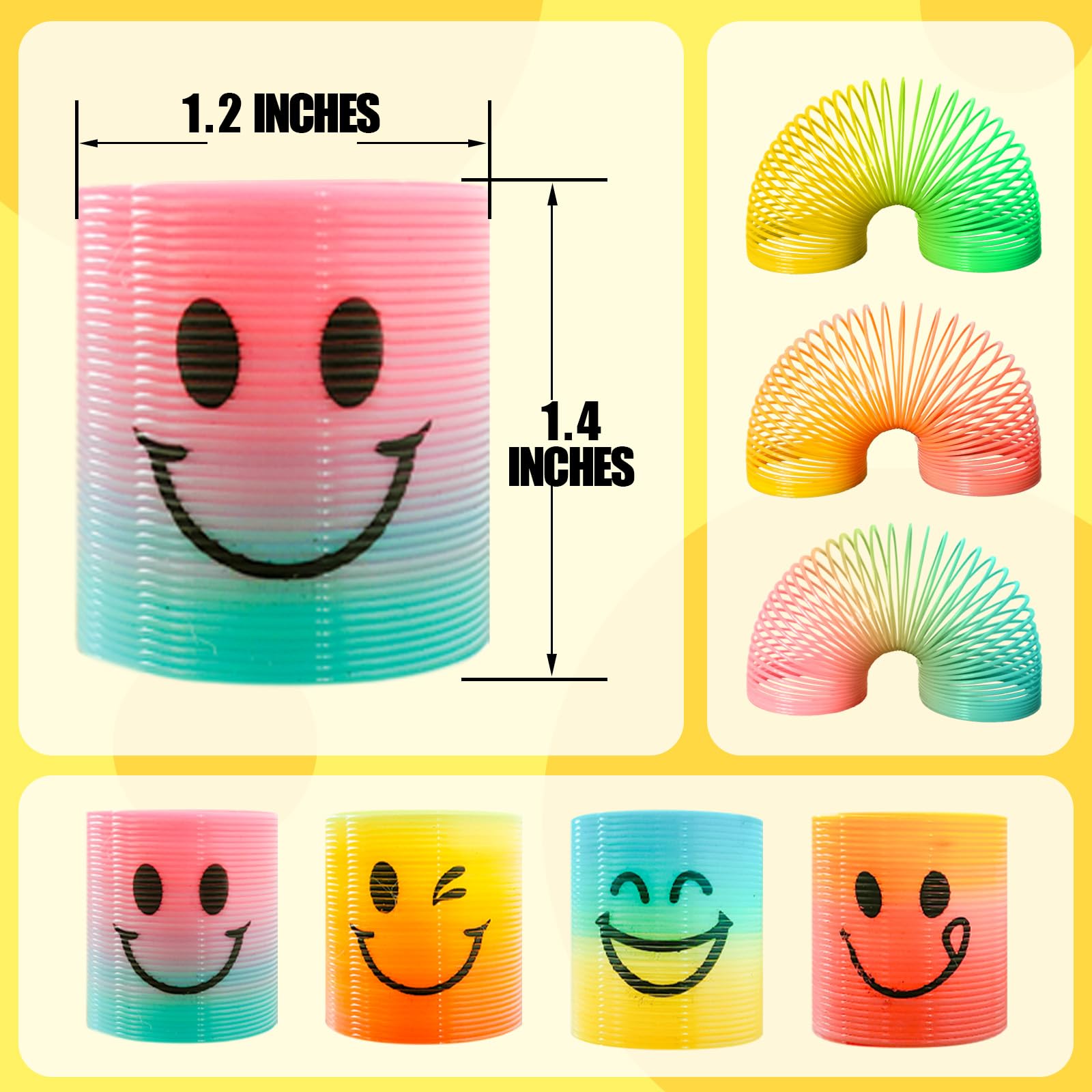 Cocurb 32-pcs mini spring favors face designs with smiling faces for festive appeal