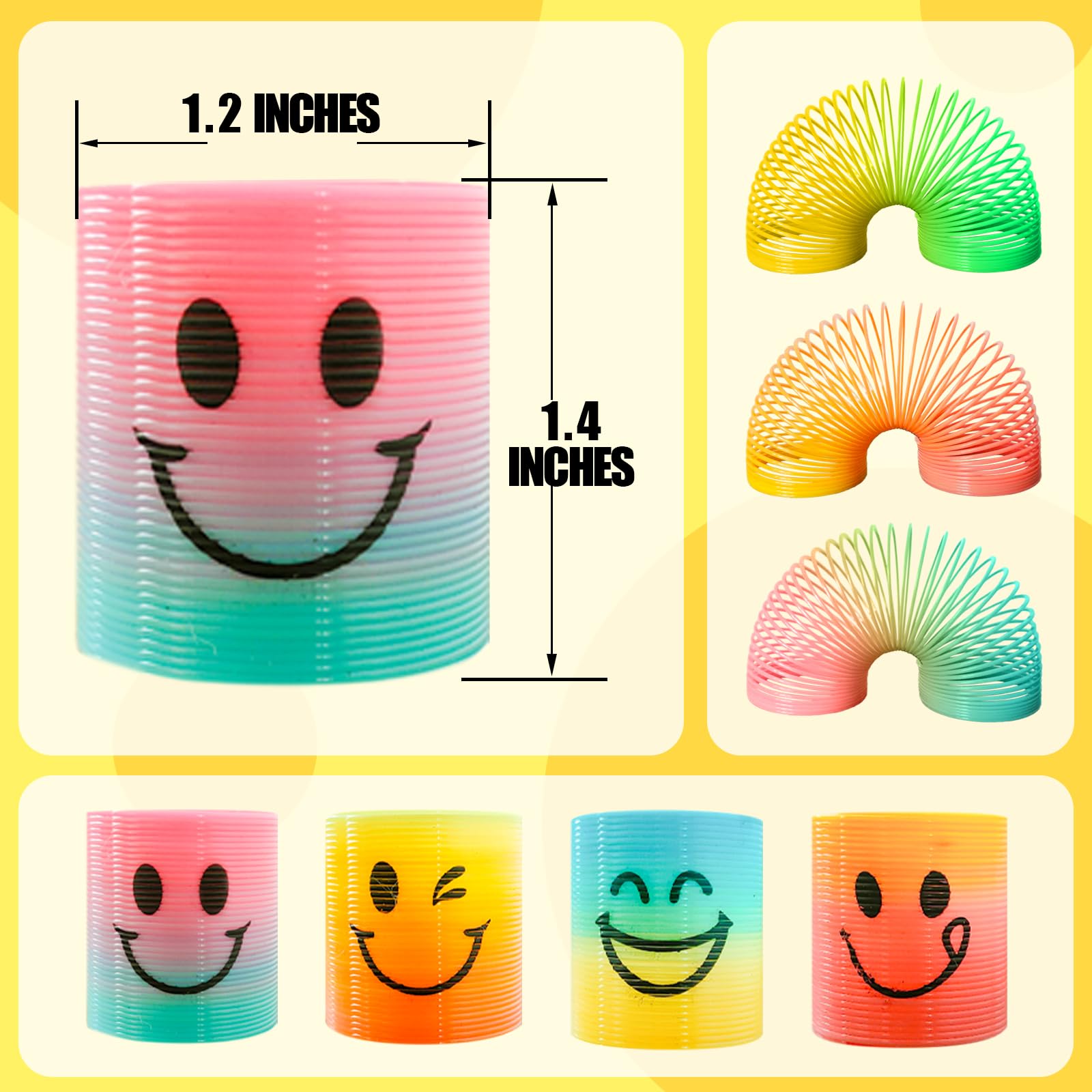 Cocurb spring faces mix showing four smiles for kids