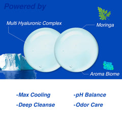 Code Bro Ice Breaker bottle closeup shows gentle cleansing for sensitive skin