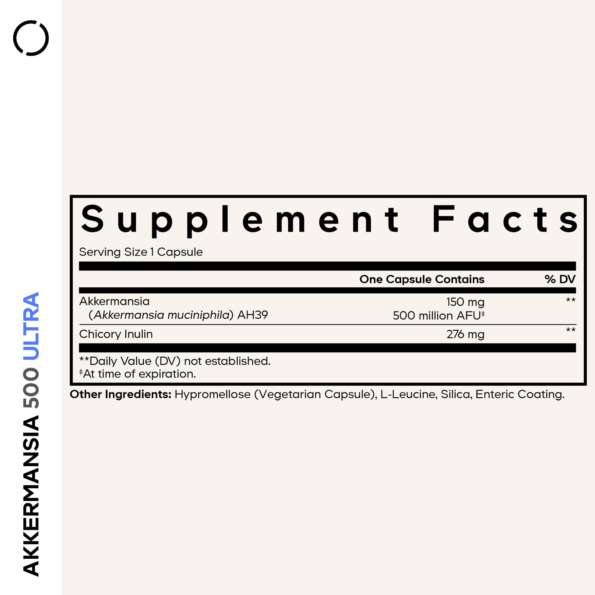Codeage Akkermansia Ultra capsules for convenient daily intake.