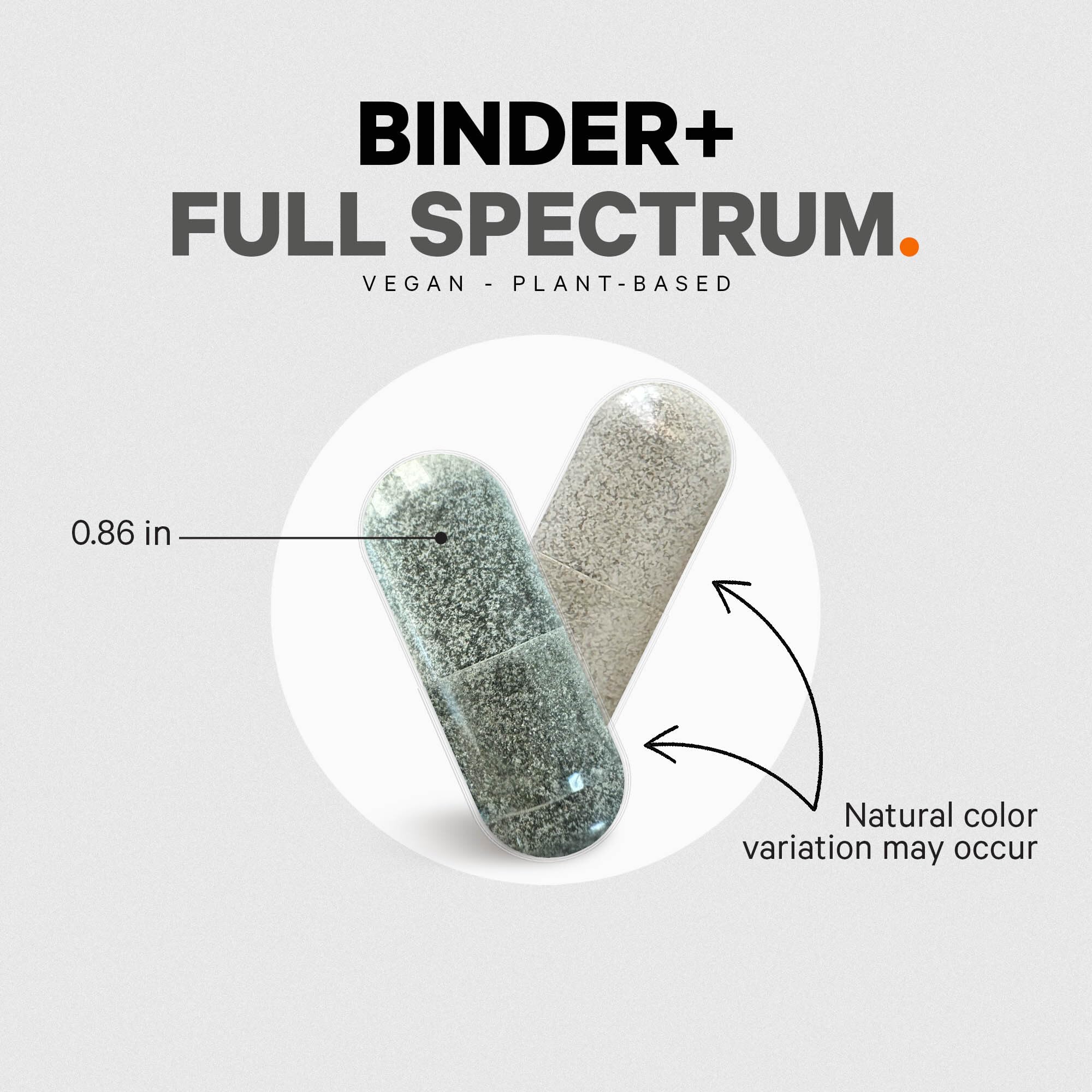 Codeage Binder open capsule powder added to food or beverage.