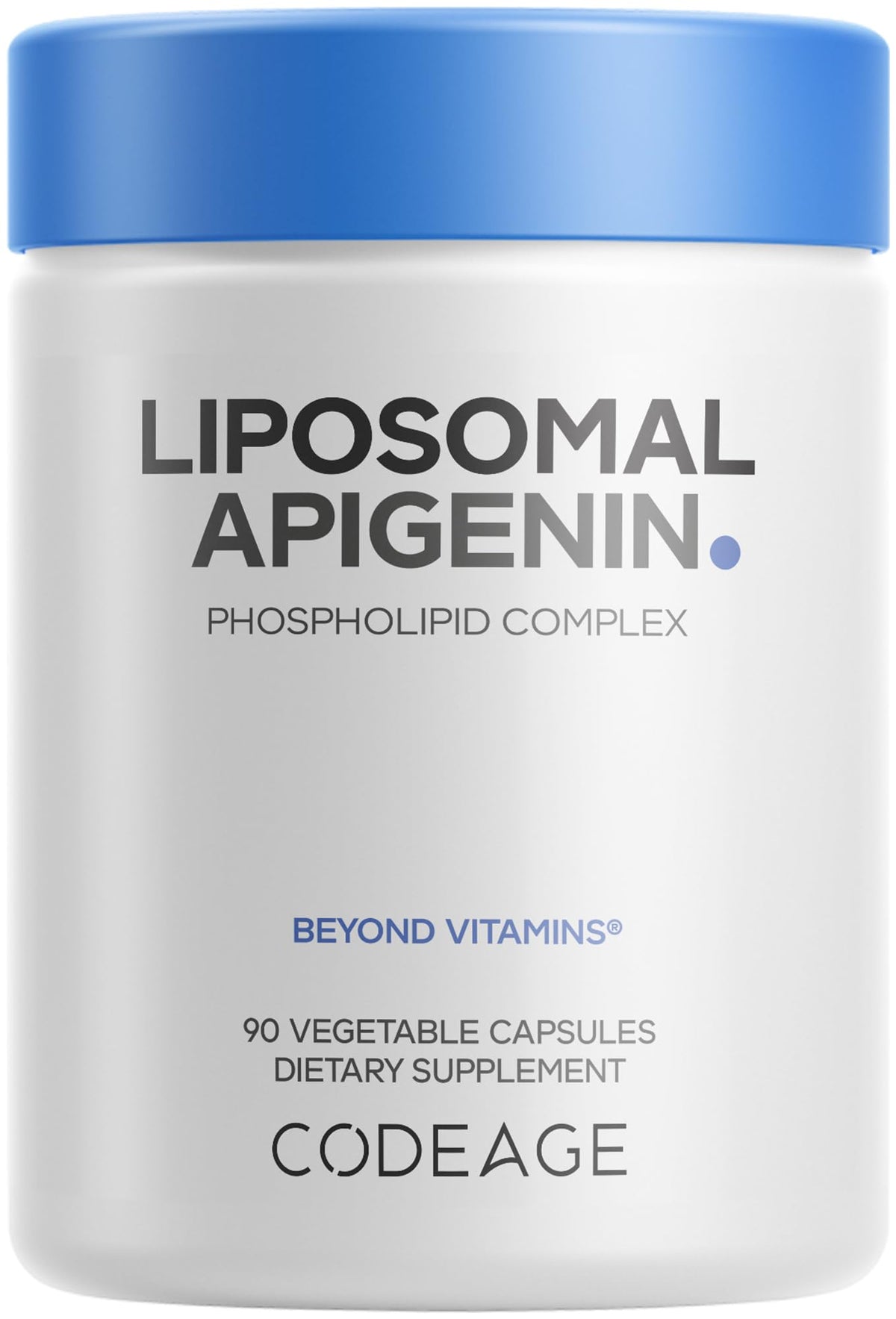 Codeage Liposomal Apigenin capsule close-up for daily plant-based support