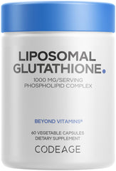 Codeage Liposomal Glutathione 1000 mg bottle for a convenient daily supplement routine.